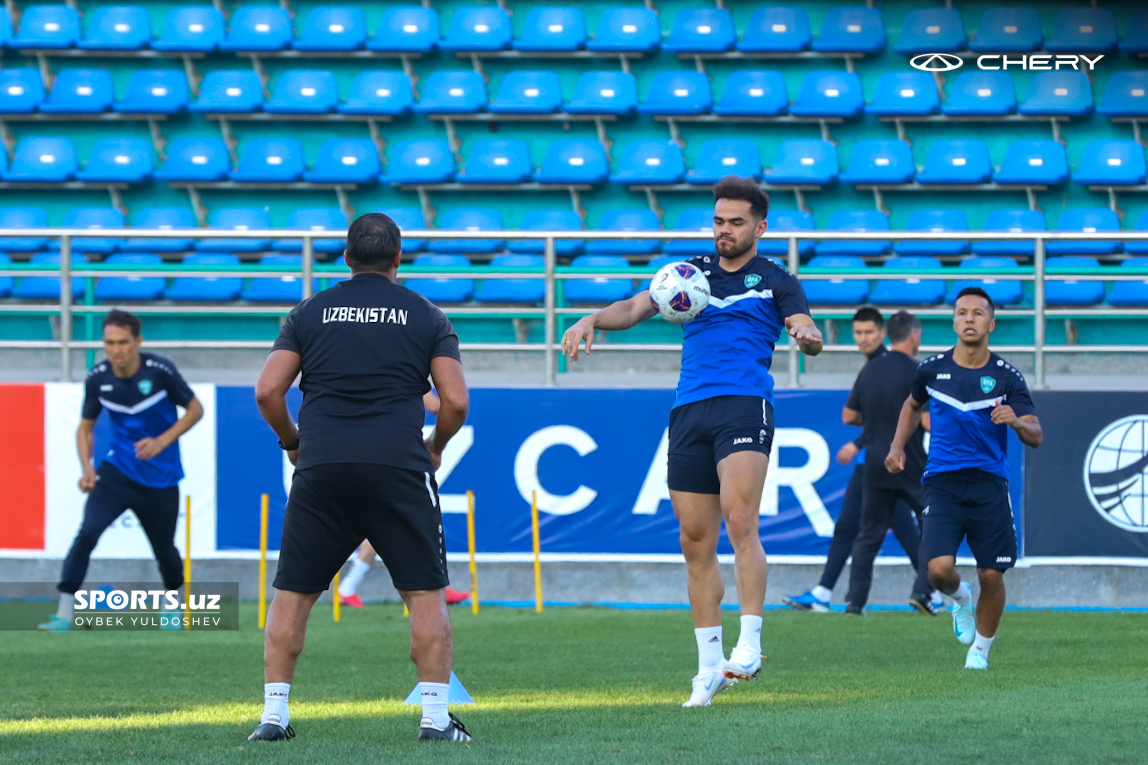 Uzbekistan national team. Trenirovka 02.09.2024